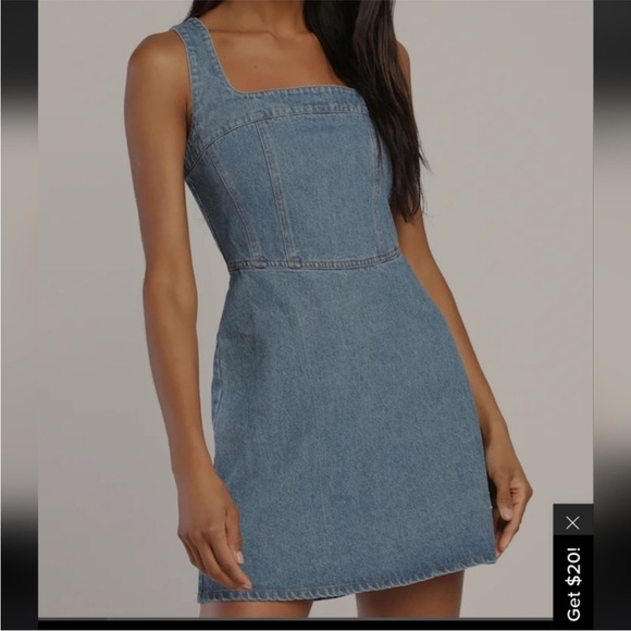 Lulus Dresses & Skirts - NWT Lulus denim jumper dress